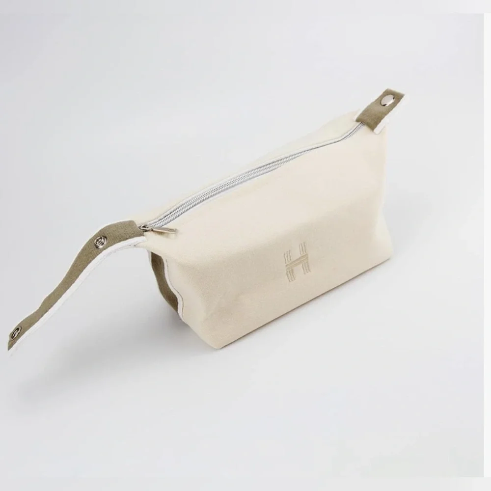 H Fashion Cosmetic Multi-Purpose Bag Organizer in Canvas Fabric PM Size